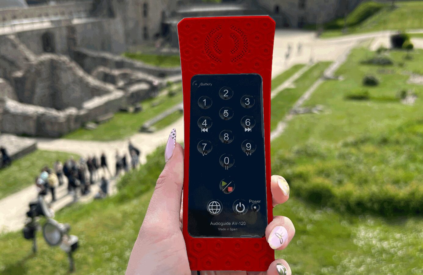 Un audioguide au château